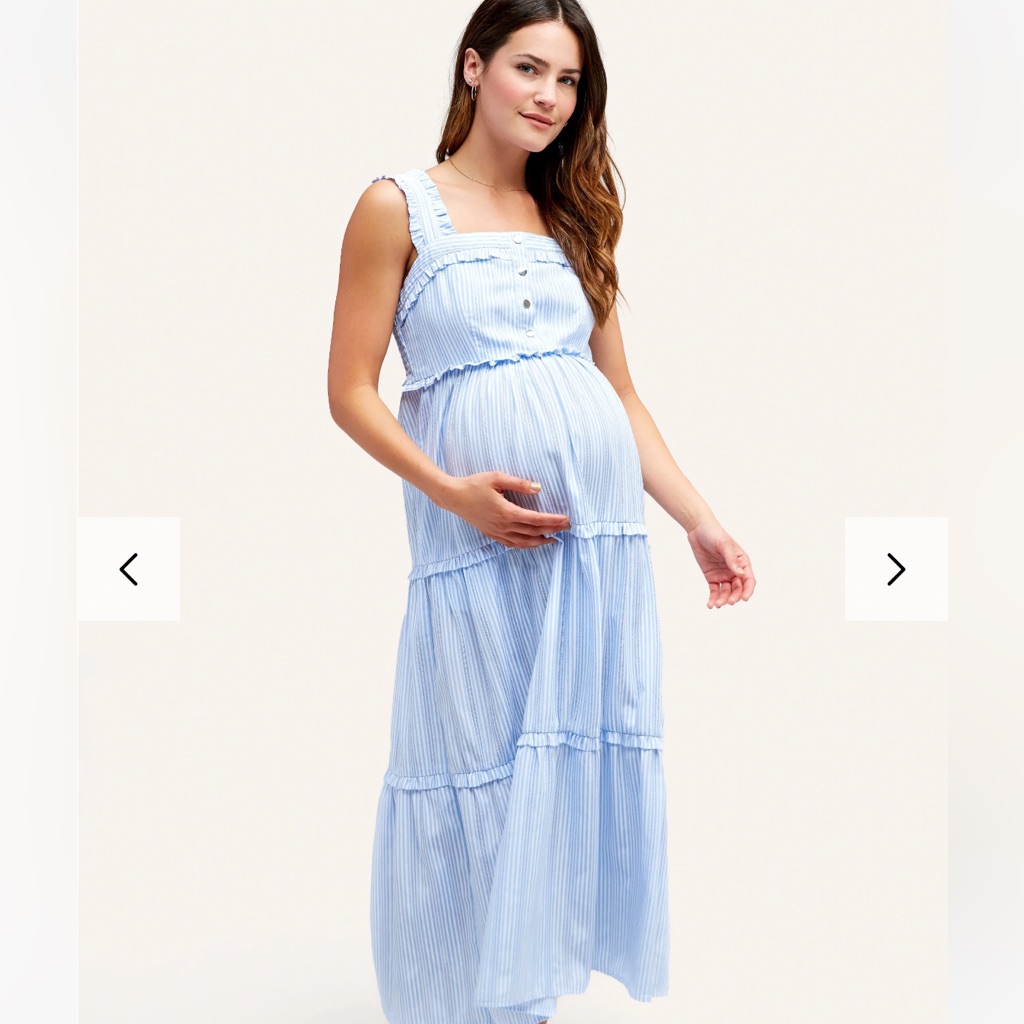 Nom Emma Maternity / Nursing Snap Front Dress Medium